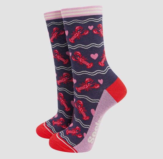 Lobster Heart Socks