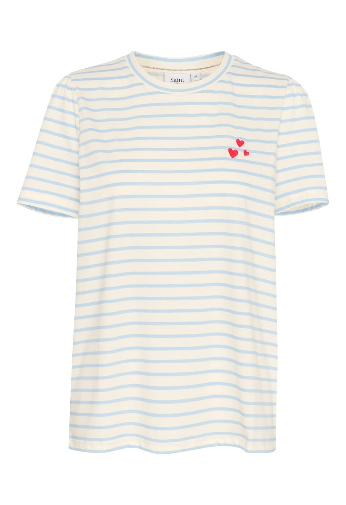 Heart Stripe Tee Blue