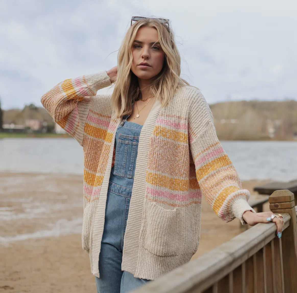 Dani Chunky Stripe Cardigan