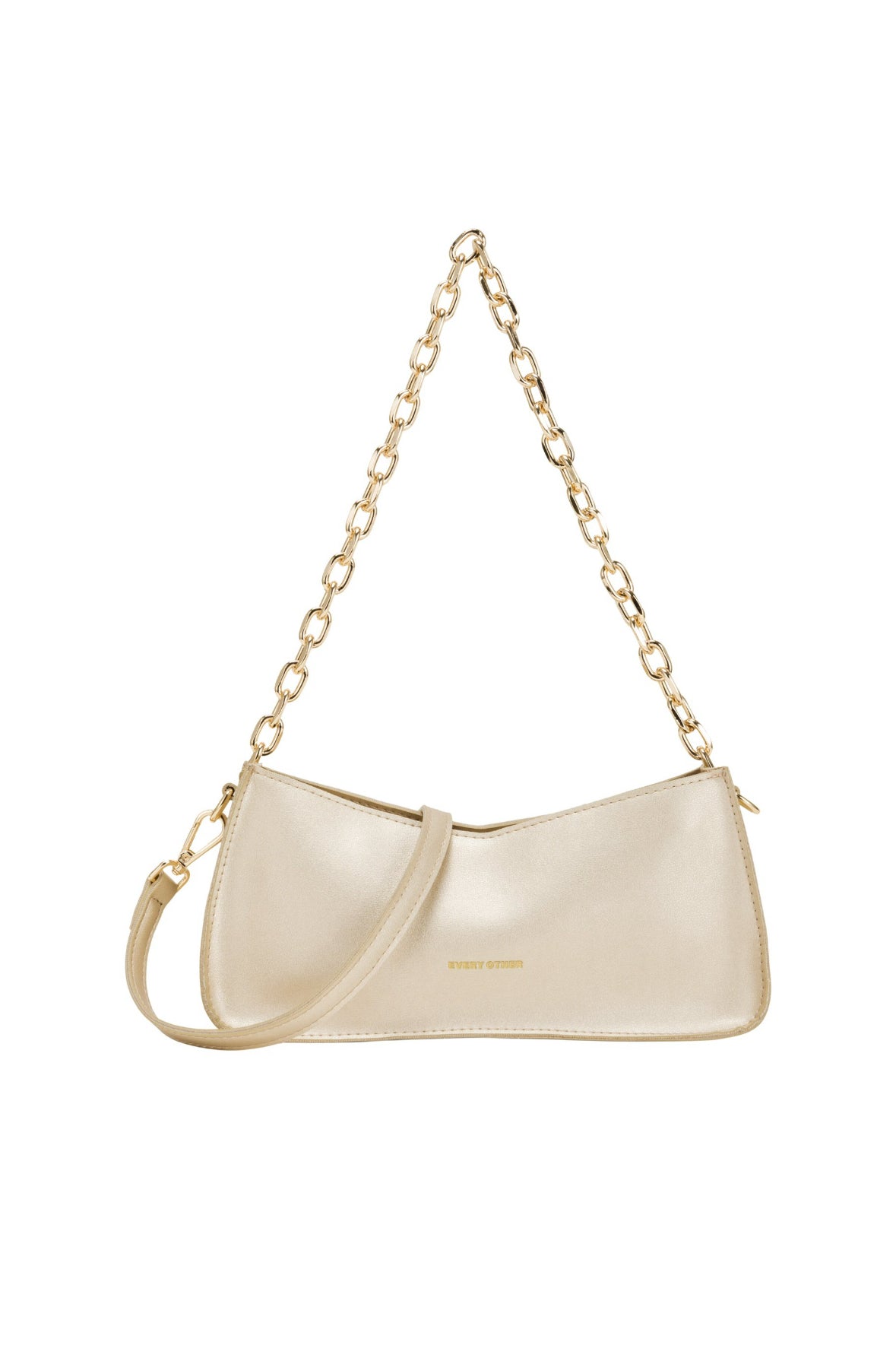 Chain Baguette Bag Gold