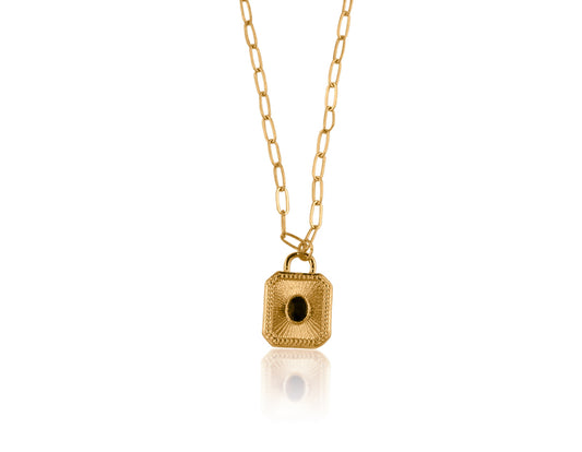 Lola Padlock Necklace Gold