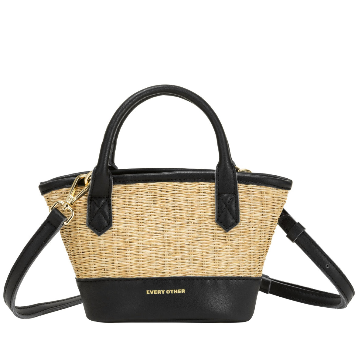 Twin Strap Grab Bag Black