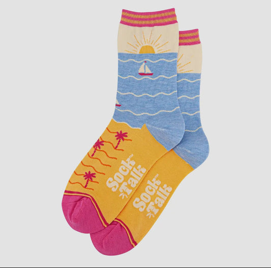 Beach Sunset Bamboo Socks