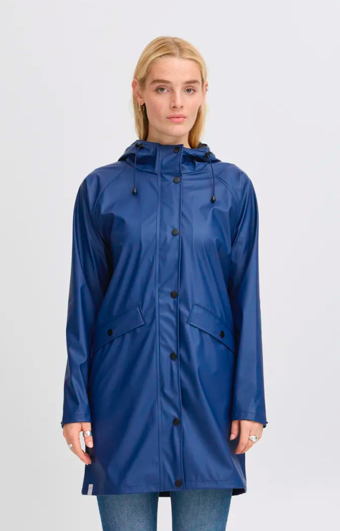 Tazi Rain Mac Medieval Blue