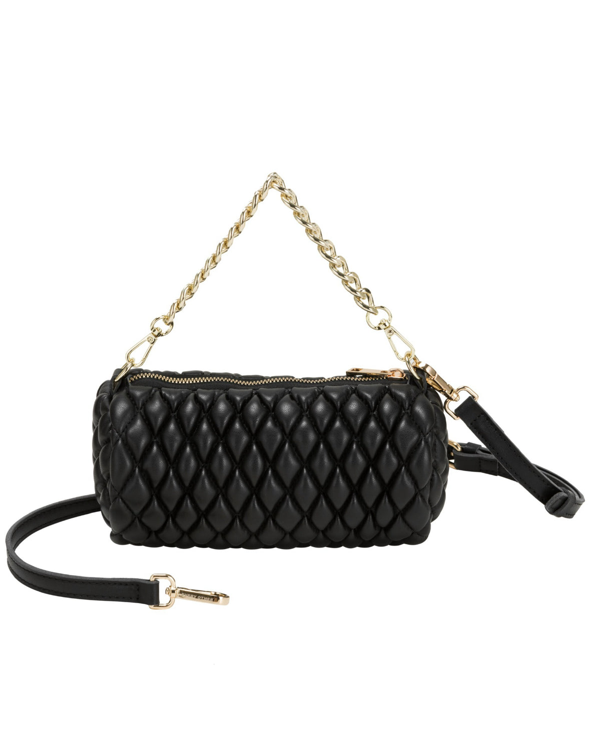 Cylinder Quilt Crossbody Black bag