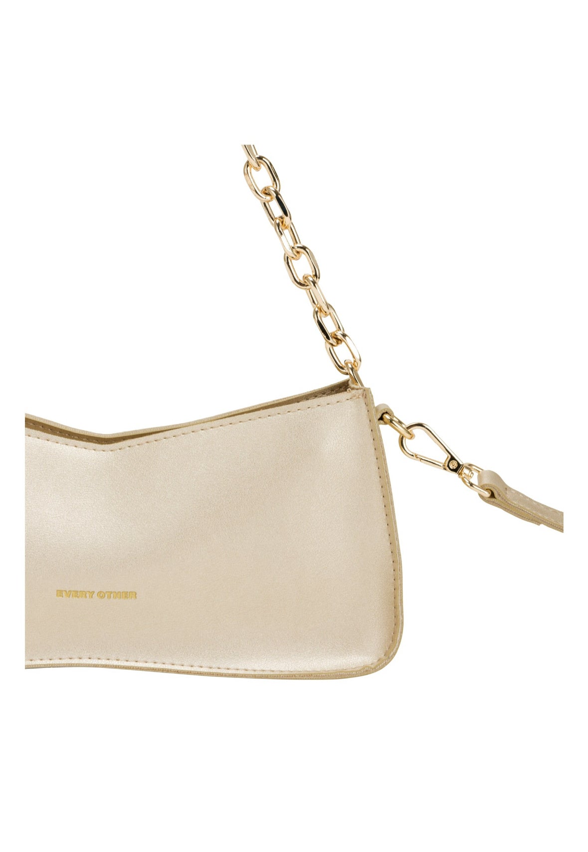 Chain Baguette Bag Gold