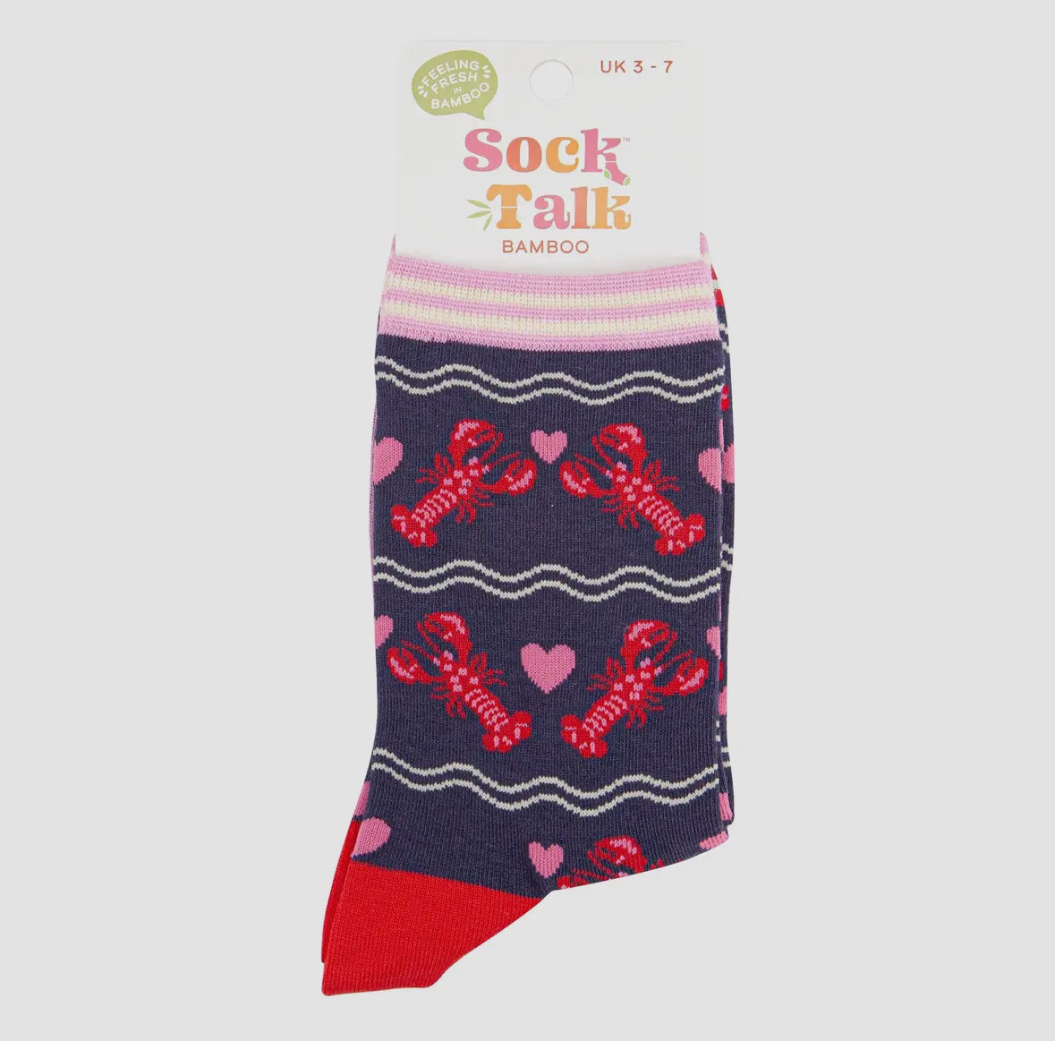 Lobster Heart Socks