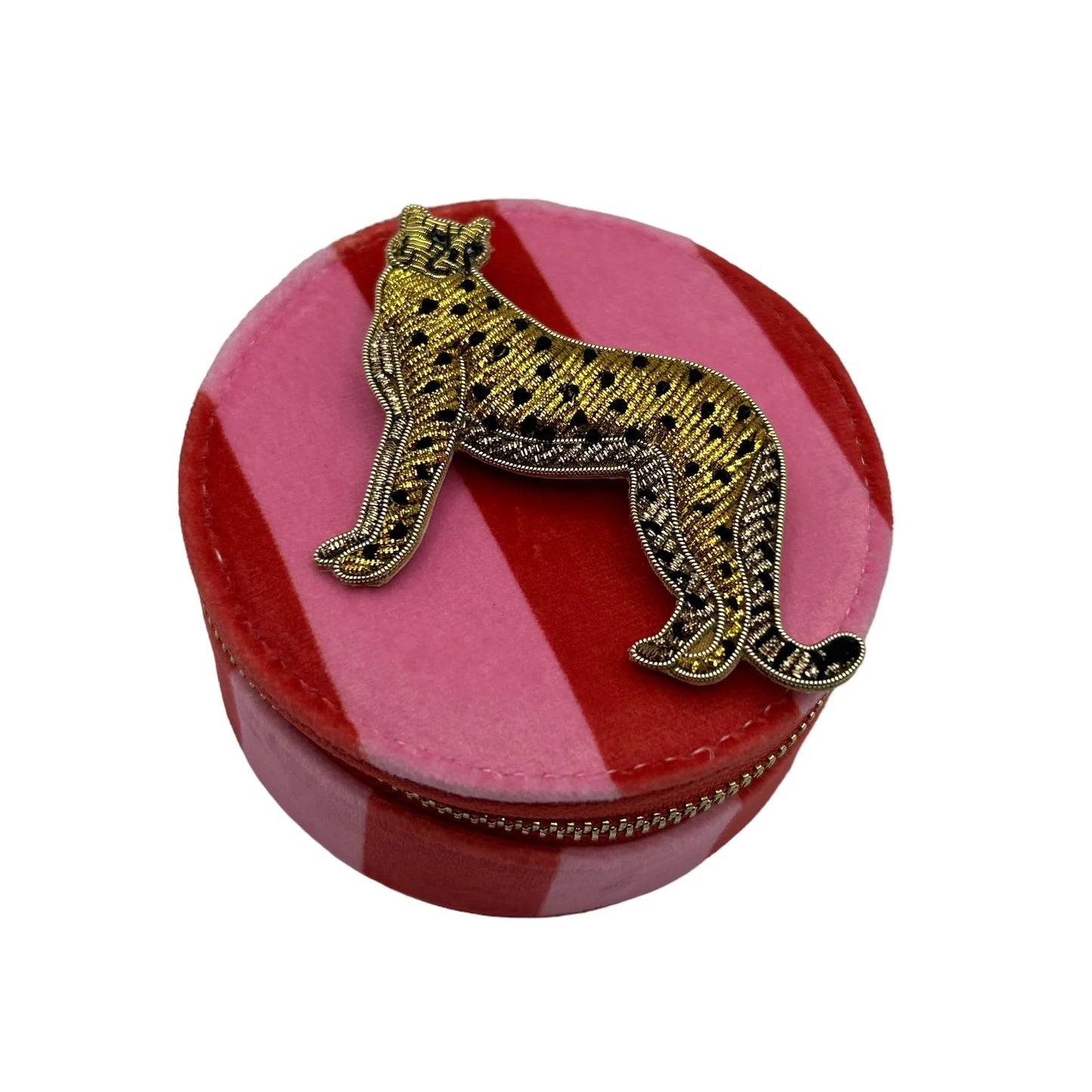 Cheetah Jewellery Pot