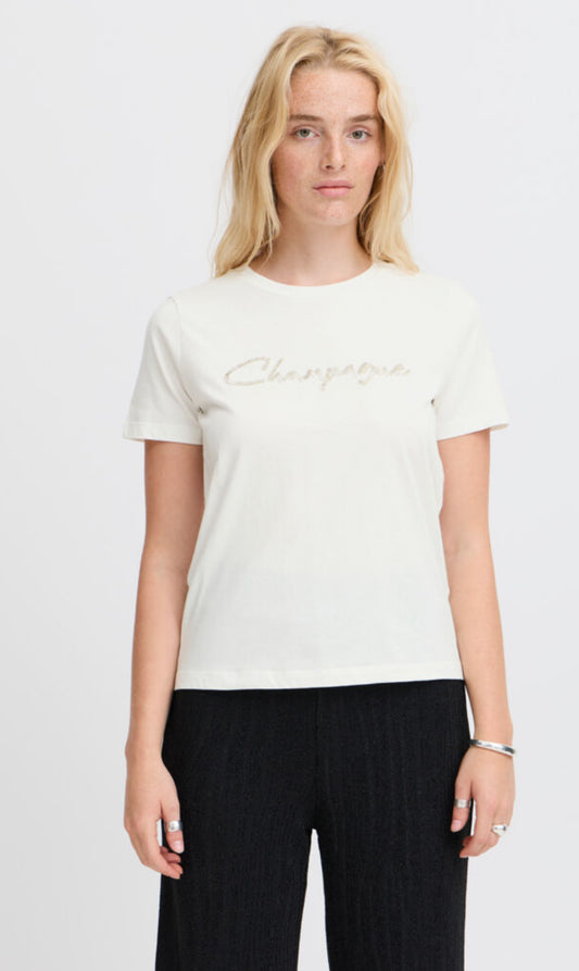 Champagne Tee White