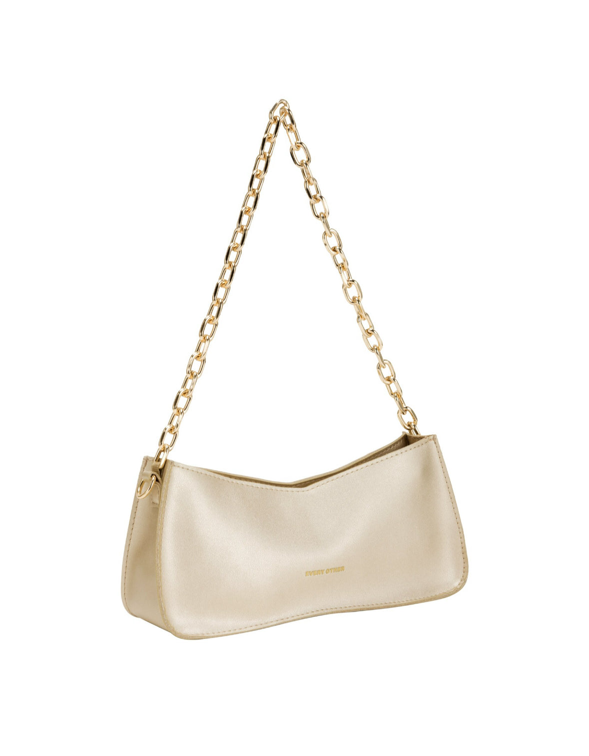 Chain Baguette Bag Gold