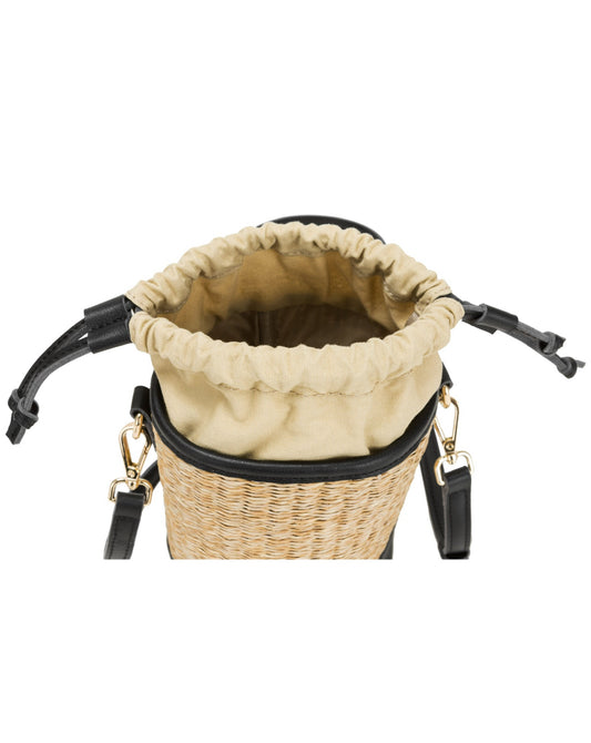 Drawstring Bucket Bag Black