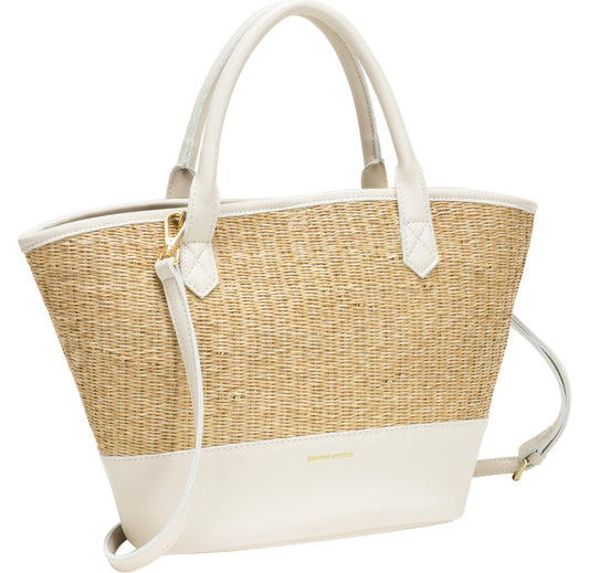 Twin Strap Grab Bag White