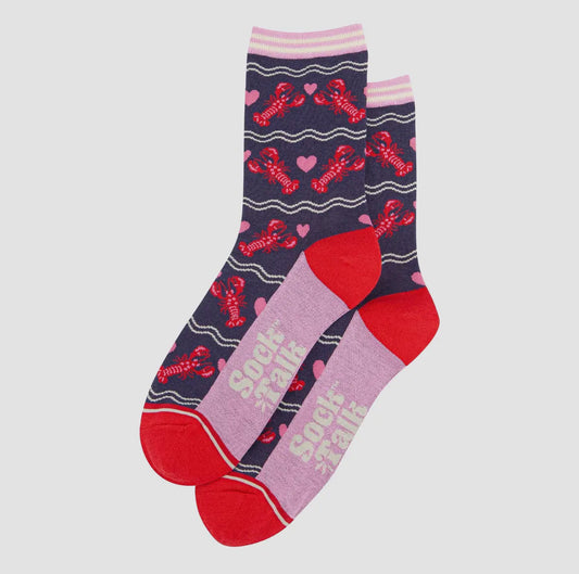 Lobster Heart Socks