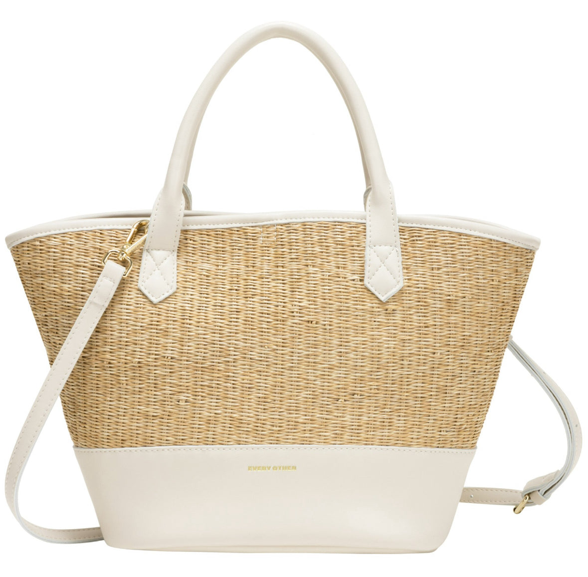 Twin Strap Grab Bag White