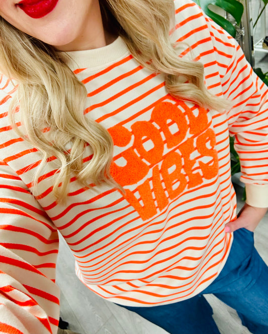 Good Vibes Sweatshirt Orange