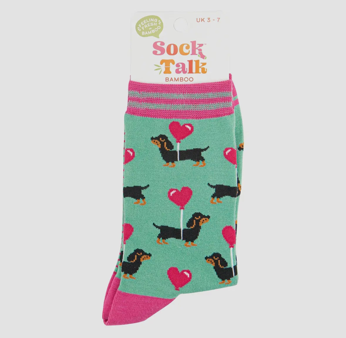 Sausage Dog Balloon Bamboo Socks