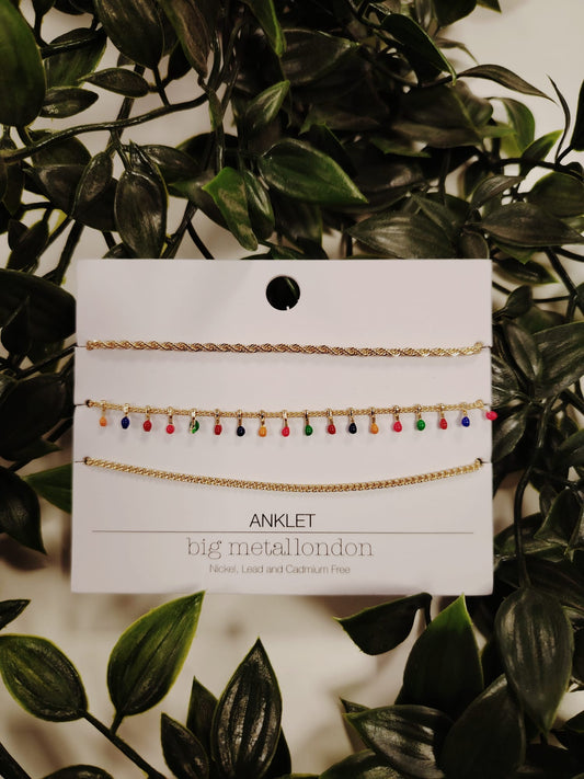 Sierra 3 Anklet - Neon