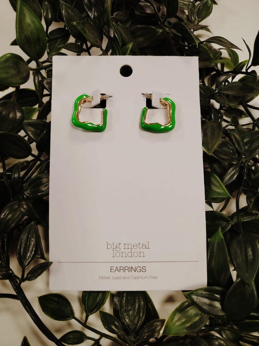 Camelia Squigle Earring Green