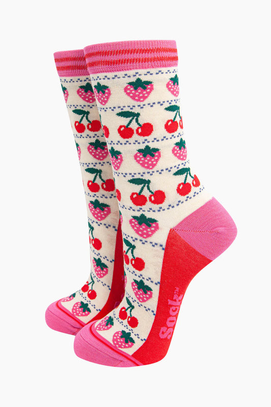 Strawberry Bamboo Socks