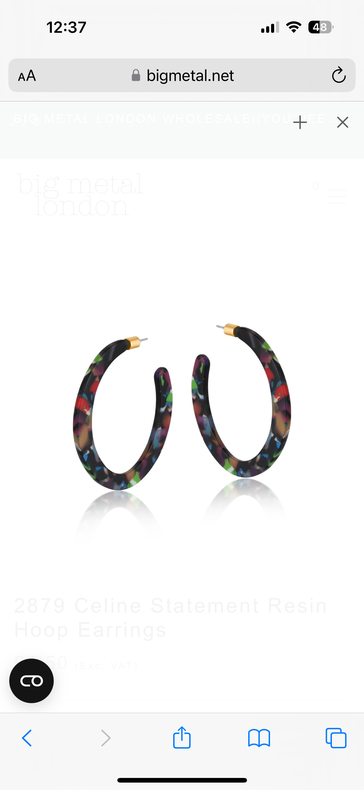 Celine Hoops Green